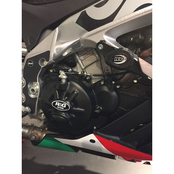 R&G Engine Case Covers - RACE SERIES - for Aprilia RSV4 RR/RF '15-, Tuono V4 '18-'20, RSV4 1100 Factory '19-'20 models.